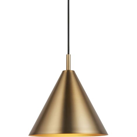 Lampada a sospensione industriale ottone anticato E27 Cape (1/5)