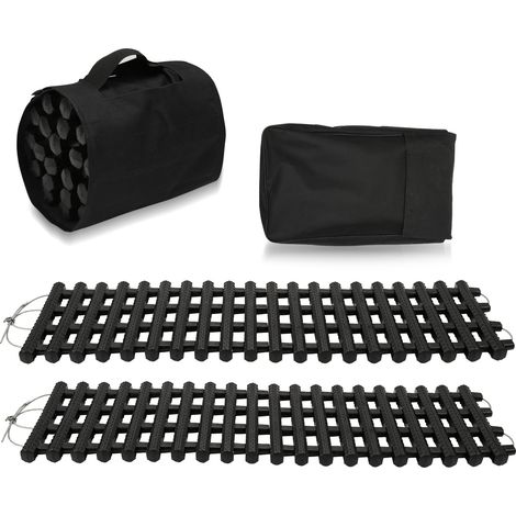 SWANEW Traction TrackTraction Track 2pcs aiuto all'avviamento Tappetini Antiscivolo Auto Inverno Grip Traction Boards Neve Recupero Tracce (1/5)
