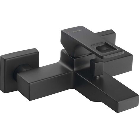 Sapho Forata - Miscelatore per vasca da bagno, nero FT010/15 (1/2)
