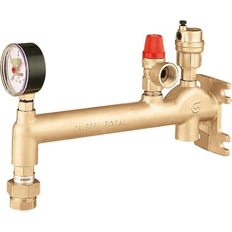 Caleffi 336 Gefäßanschlussgruppe aus Messing 3/4" mit Schnellkupplung (1/5)