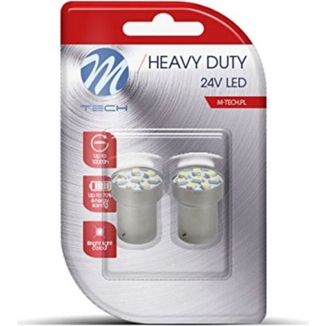 2x LED-Leuchtmittel R5W OSRAM G18 24V 8xSMD2835 weiß