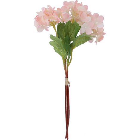 Bouquet D Hortensias Artificiels - Fleurs En Soie Réalistes - Décoration Mariage Et Maison - Lot De 1 (1/5)