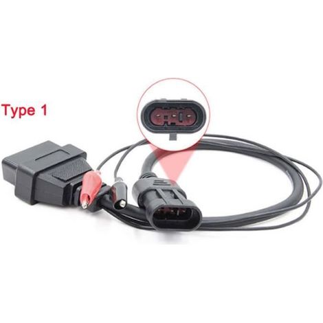Pour Fiat 3pin Obd2 Obd 16 Broches Câble Adaptateur Pour Lancia -alfa Romeo 3 Broches À 16 Broches Outil De D (1/4)