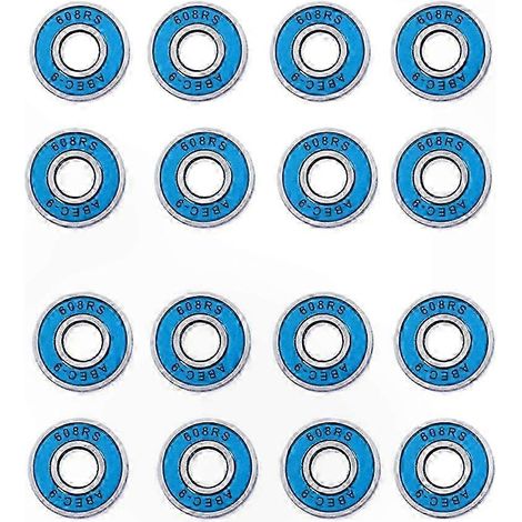 Hochleistungs-ABEC-9-Kugellager für Skateboards und Rollschuhe, 16er-Packung (1/5)