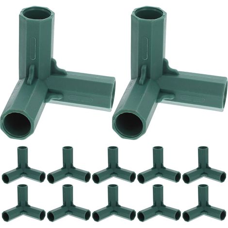 CCYKXA Klemmrahmenverbinder und PP, 12er-Pack, 16 mm, 3-Wege-Winkelstücke, Schnellmontage, witterungsbeständig für Gartenmöbel (1/5)