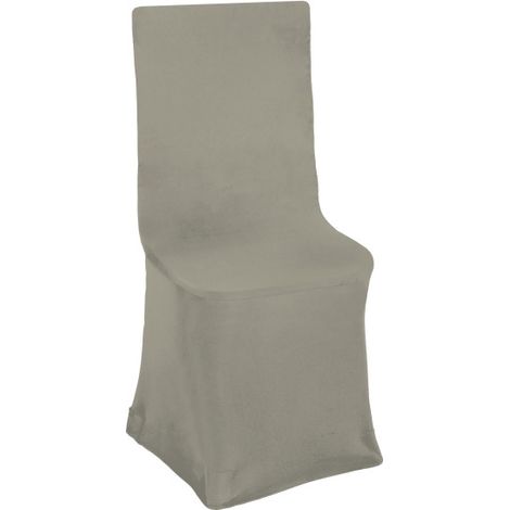 Funda para silla, en tejido de punto liso elástico flexible THRONE Beige arena
