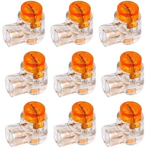 50pcs Scotchlok UY Connecteur Etanche,Connecteurs de CâBle Remplis des RéSines Colliers de Connexion Pour Jardin & ExtéRieur la Tondeuse à Gazon Robotique (1/4)