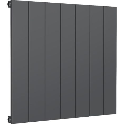 Reina Casina Single Horizontal Aluminium Radiator 600mm H x 660mm W Anthracite