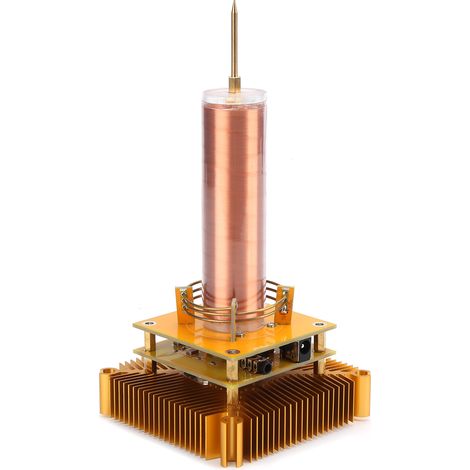 Musikspulen-Set, Plasma-Lautsprecher-Leistungsmodul, DIY-Werkzeuge, Goldsockel mit Gehäuse, AC100–240 V, EU-Stecker (1/5)
