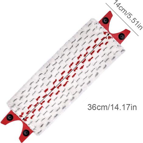 [Bodenwischtuch] Hochwertige Mikrofaser mit Knopfverschluss für Flachmopp – 1 Stück (1/5)