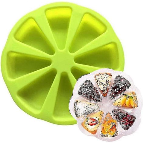 Moule à pâtisserie triangulaire en silicone à 8 cavités, moule à gâteau et moule à savon