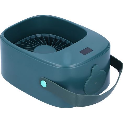 Verstellbarer, tragbarer Elektroventilator mit Sprühfunktion, grün, für Zuhause, Outdoor-Bereich und Studentenwohnheim (1/5)