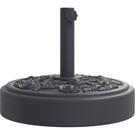 Base de parasol adaptée aux tiges de parasol d'un diamètre de 38/48 mm, 25 kg, ronde. (1/5)