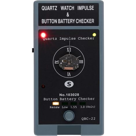 Testeur de montre à double usage QBC-22 à quartz et pour tension de batterie 1,5 V 3 V - Outil de diagnostic léger pour les amateurs (1/5)