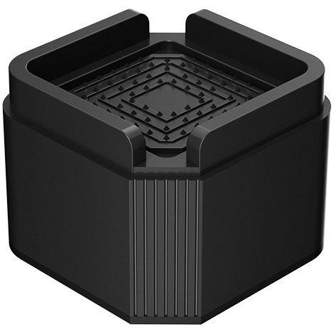Set of 4 adjustable, sturdy square furniture risers for table legs, beds, sofas, desks, dressers and couches, 5cm (1/5)