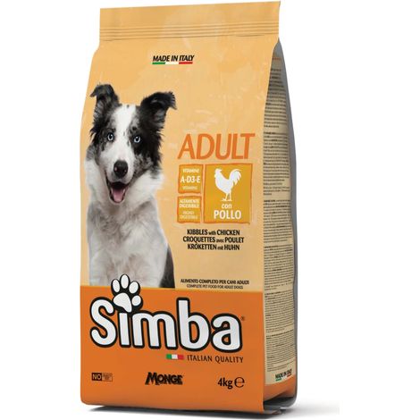 CROCCHETTE PER CANI 'SIMBA' pollo - kg 4 - MONGE