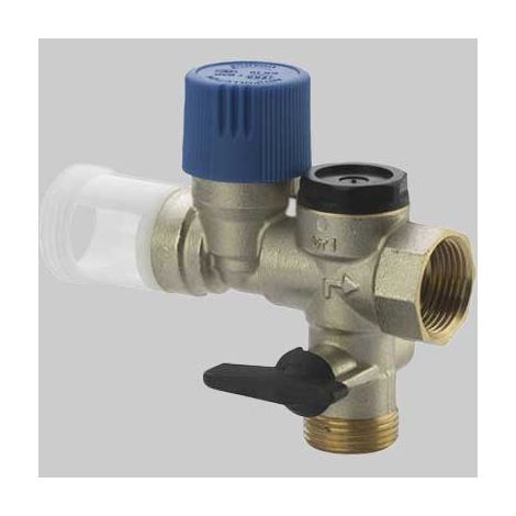 Gruppo di Sicurezza con Scarico Diritto 3/4 Ottone Ivar