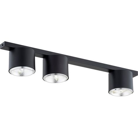 Lampada a Soffitto Nano, Acciaio verniciato a polvere, Nero, 70x11,5x11,5 cm (1/5)