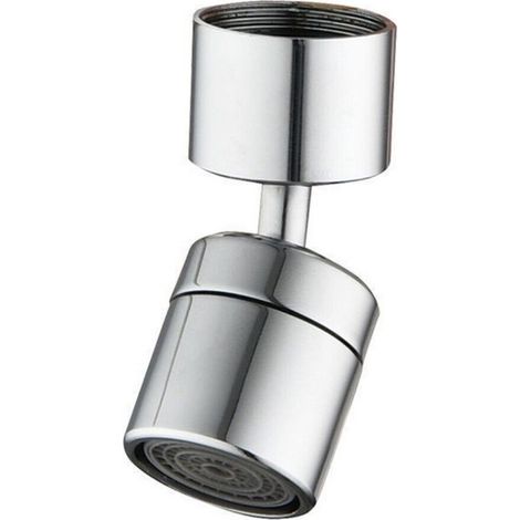 Universelle Verlängerung für Vollkupferarmaturen, 360° schwenkbarer Spritzschutzauslauf, Luftsprudler für Waschbecken/Toilette (1/5)