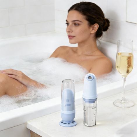 Bouteille de bidet portable pour voyage - Bidet électrique rechargeable - 3 jets - Pulvérisateur portatif étanche - Haute pression pour l'hygiène personnelle et le nettoyage de la salle de bain (1/5)
