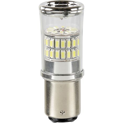 12/24V Mega-Led 48 - 48 SMD x 1 chip - (P21/5W) - BAY15d - 1 pz - D/Blister - Bianco