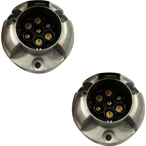 Prises femelles 7 plots pour remorque 12v - 2 pièces (1/3)
