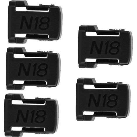 5-teiliges Akku-Halterungsset, passend für Milwaukee M18 18V, Schwarz (1/5)