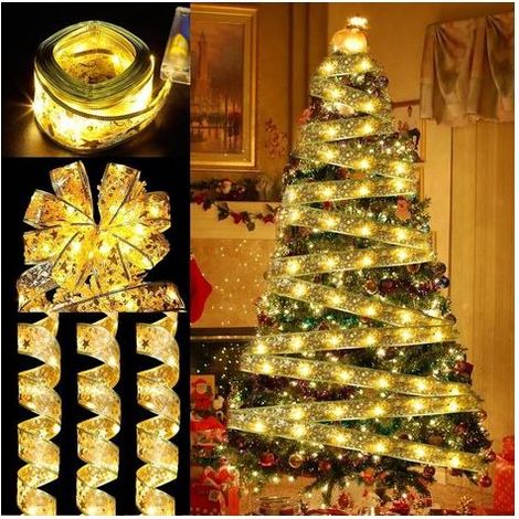 Guirlande Lumineuse, 10 m, Décor Arbre Noël, Jardin, Terrasse, Extérieur, Balcon, Mariage, Fête, Patio, Clôture, Intérieur, Chambre, Allée, Sapin, Ambiance Romantique (1/5)