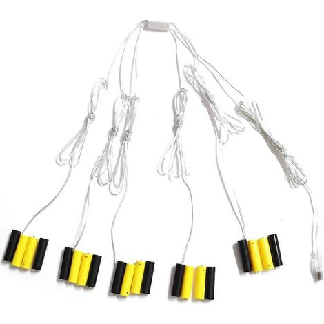 Éliminateurs virtuels AAA, éliminateurs de piles alimentés par USB pour guirlandes lumineuses de Noël, remplacement de décorations lumineuses LED 5-1 (1/5)