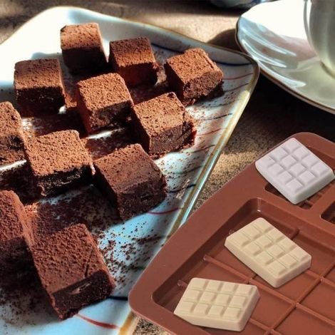 Lot de 4 moules silicone, barre chocolat, mini gaufre, four lave-vaisselle, cuisine maison (1/4)