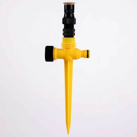 2pcs Arroseur de jardin Rotation à 360 ° Système d'irrigation automatique Arroseur de pelouse de jardin Patio Multifonction-Ajustable Multi-Conseils Arroseur de pelouse Cour d'herbe ext (1/5)