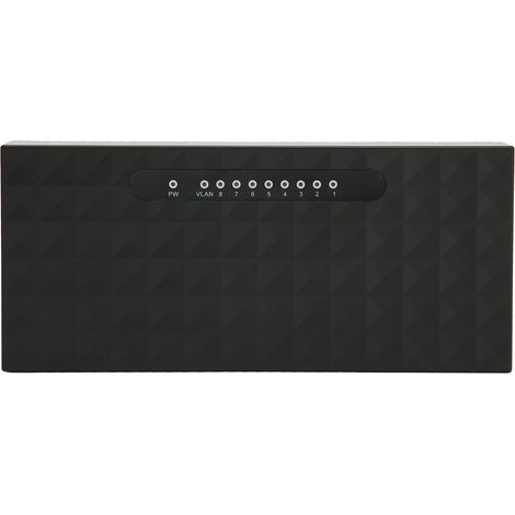 Commutateur réseau Gigabit 1000 Mbps, 8 ports, auto-adaptatif, adaptateur Ethernet pour bureau et domicile, prise UE 100-240 V (1/5)
