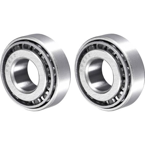 30202 Kegelrollenlager x 2PCS Chromstahl-Kegel- und Laufring-Set für Gartenmaschinen und Kraftfahrzeuge, [15 mm  35 mm  12 mm] (1/5)