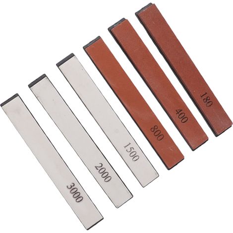 6-teiliges Messerschärfset, professioneller Messerschärfstein, integrierter Winkel, Messer- und Scherenschärfstein (1/5)