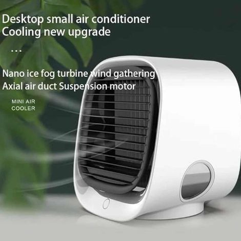 Ventilateur refroidisseur d'air, mini réservoir d'eau portable, ventilateurs de refroidissement à eau avec réservoir d'eau, ventilateur de climatisation silencieux, refroidisseur d'air par évaporation (1/5)