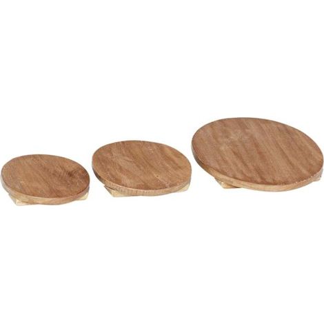 Banc à plantes, ensemble de 3 pièces, acajou brun (1/5)