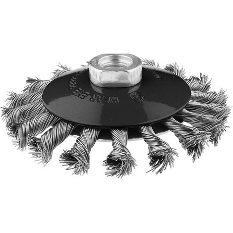 Drahtbürste Edelstahl NEO twisted wire brush 115 mm M14