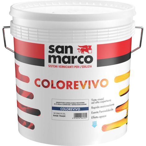 Colorevivo pittura superlavabile per interni nero lt 1