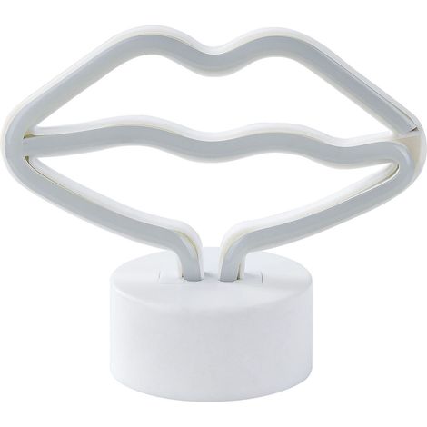 LED Neonlicht Lippen FLORA Rosa (1/5)