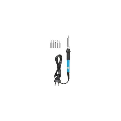 Fer à souder à température réglable 60W + 5 pannes à souder, petit standard européen 220V (1/5)