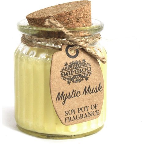 Pot de bougie parfumée au soja et musc mystique- Vendu par 1 (1/4)