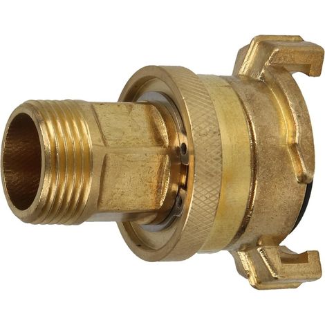 Adaptateur aspiration haute pression en laiton avec anneau de blocage 3/4''FM