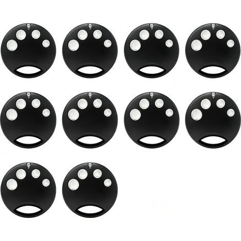 10 Pieces 4-Button Garage Door Remote Control SM4 433.92 MHz Rolling Code Door Opener Key Transmitter (1/5)