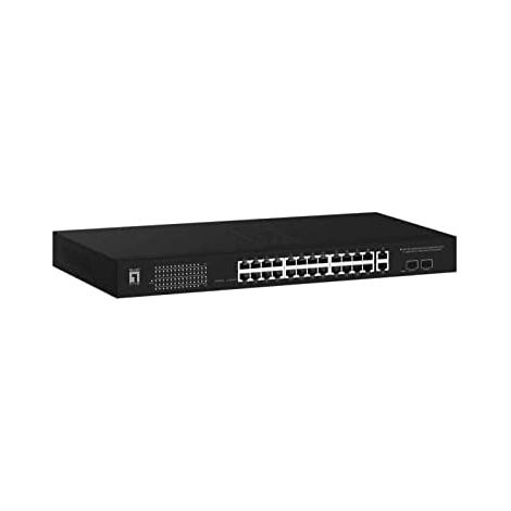 LevelOne GEP-2841 Netzwerk-Switch Managed L2 Gigabit Ethernet (10/100/1000) Power over Ethernet (PoE) 1U Schwarz