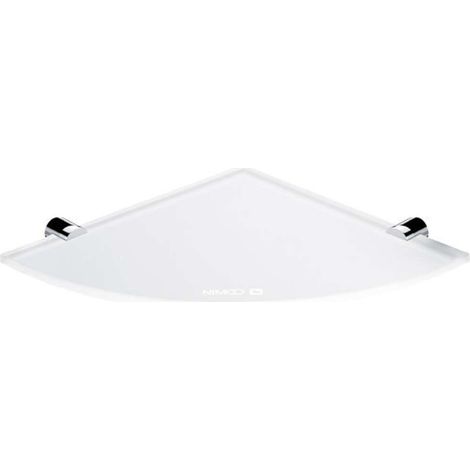 Nimco Bormo - Estante para esquina, cristal mate/cromo BR 11091RB-26