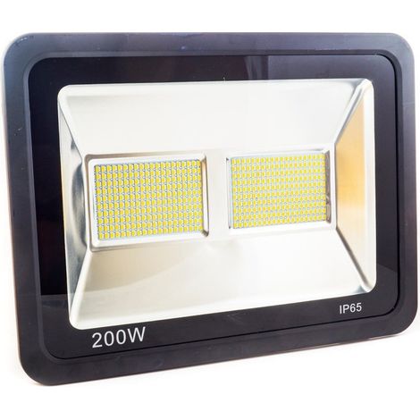 TrAdE Shop Traesio - Faro Faretto Led Smd Doppia Piastra Luce Lampada 200 W Watt Ip65 220v 1800lmn -