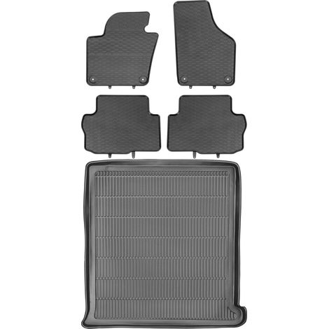 Ensemble de tapis de sol en caoutchouc pour Seat Alhambra VAN (2010-2018) + tapis de coffre (1/5)