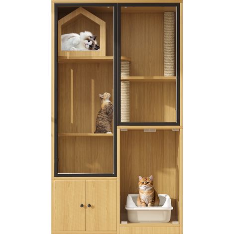 CAIziCage pour chat, maison pour chat, villa pour chat 9050160 cm (1/5)