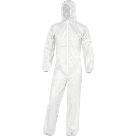 COMBINAISON DELTA PLUS A CAPUCHE POLYPROPYLENE BLANC - PO106BC0 50/52 (2XL)