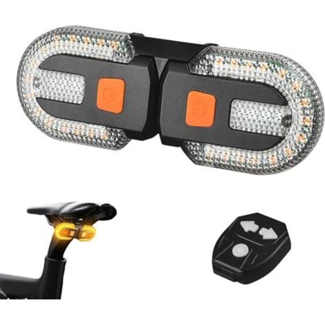 Clignotant pour scooter électrique, 5 modes, rechargeable par USB, avec télécommande, feu arrière LED étanche pour vélo électrique